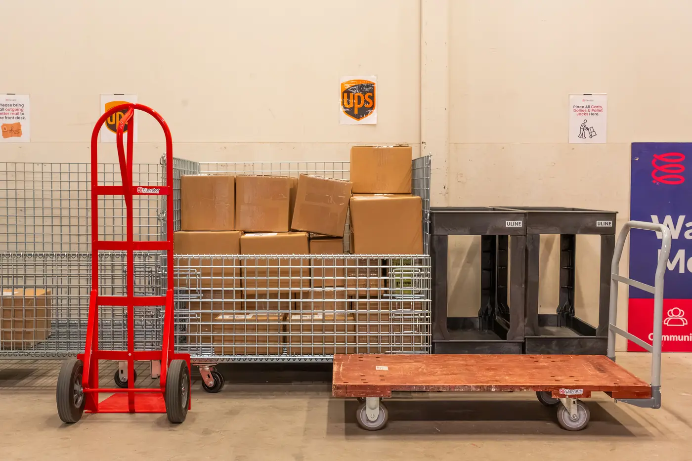 Package receiving at Elevator Des Moines