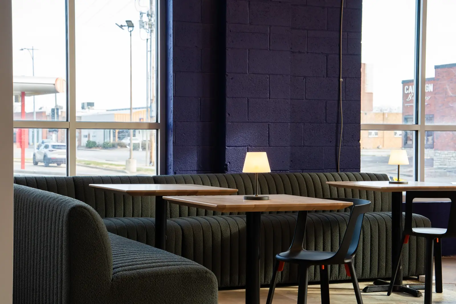 Booth seating at Elevator Kansas City