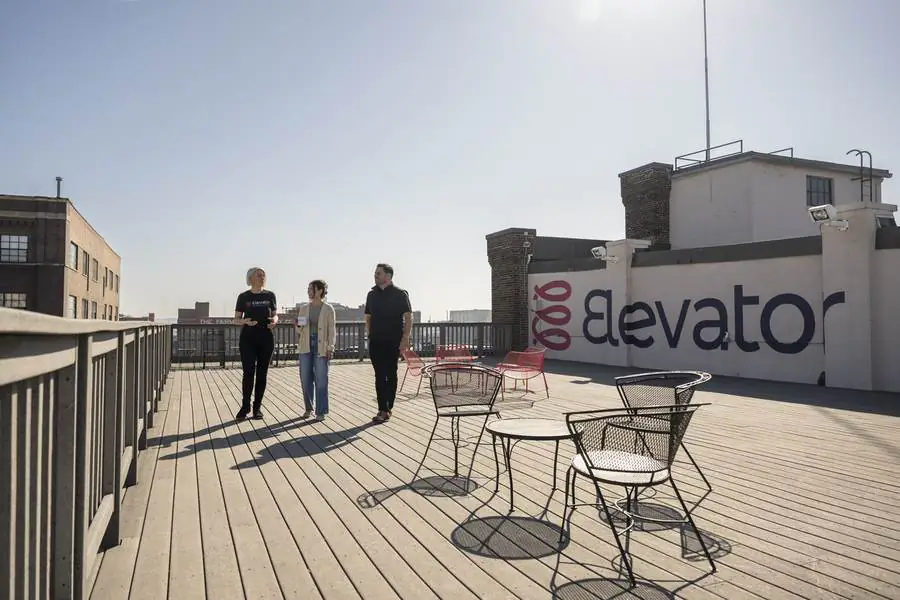 The rooftop at Elevator Omaha