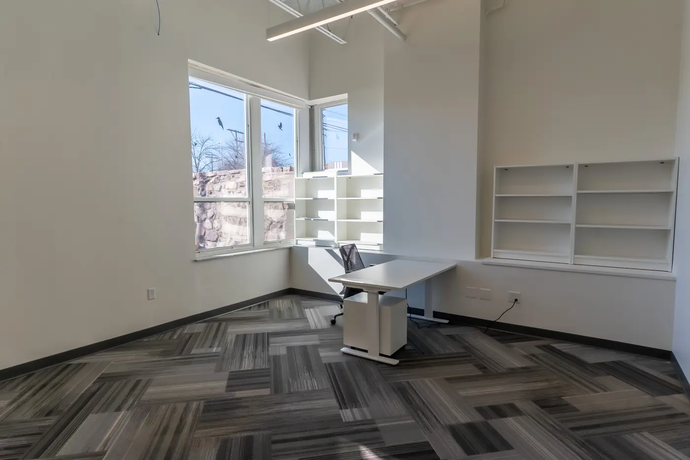 Private office with a window at Elevator St. Louis