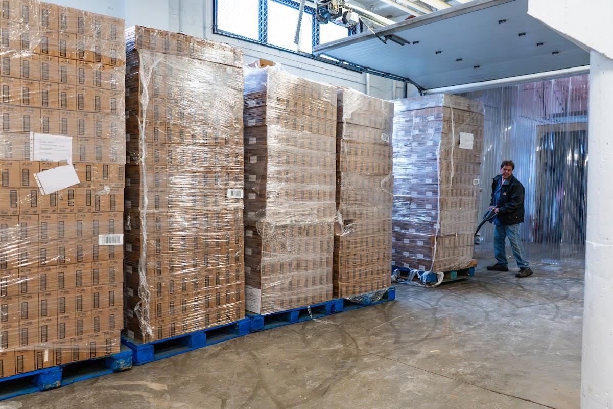 Pallets staged in a member’s unit, Omaha