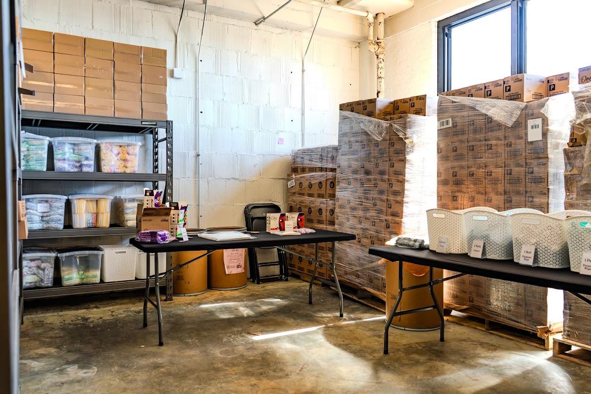 A unit set up for kitting and packing
