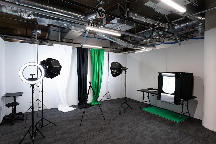The photo and video studio at Elevator Des Moines